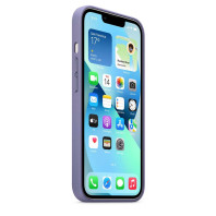 Чехол Leather Case with MagSafe для iPhone 13 Wisteria